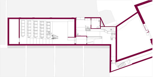 Lexi Cinema sectional drawing side