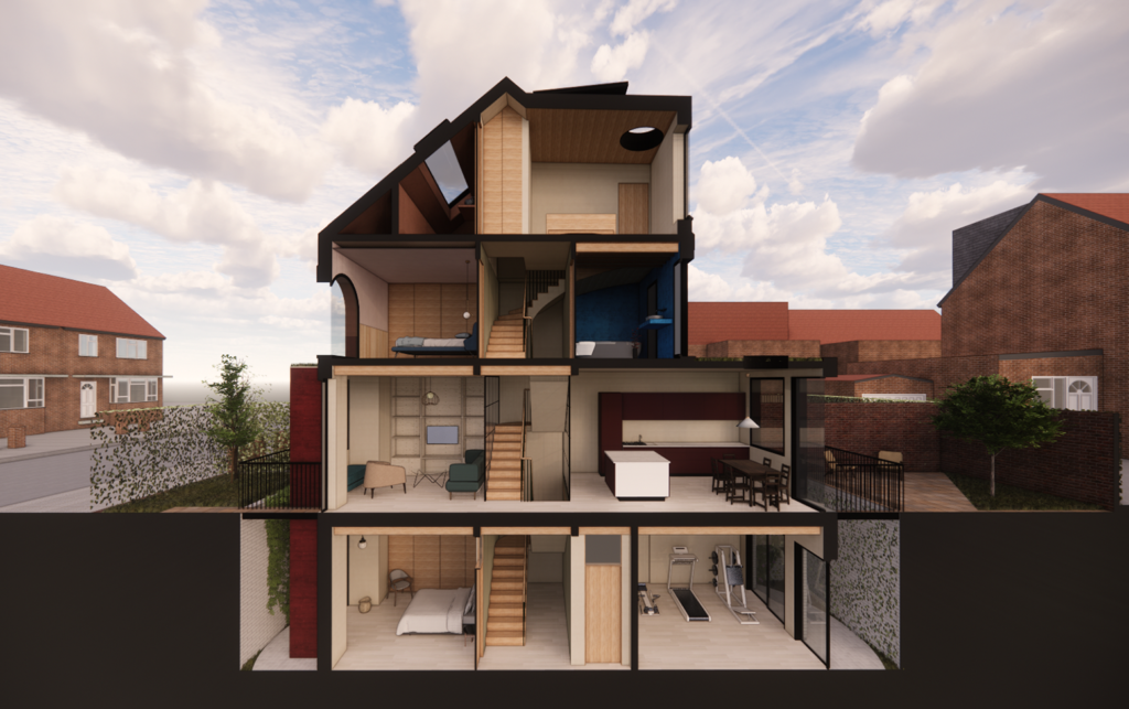 New build Post War Victorian House, Kensal Rise - to be built using SIPs