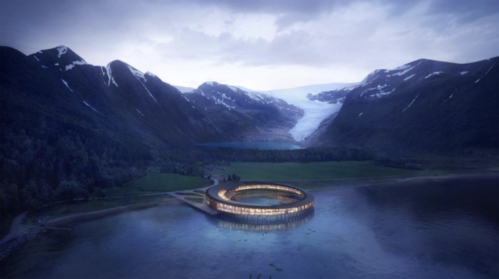 The true jewel in the Powerhouse crown is yet to come - Svart, an awe-inspiring hotel nestled at the foot of the Svartisen glacier in Norway's Arctic region