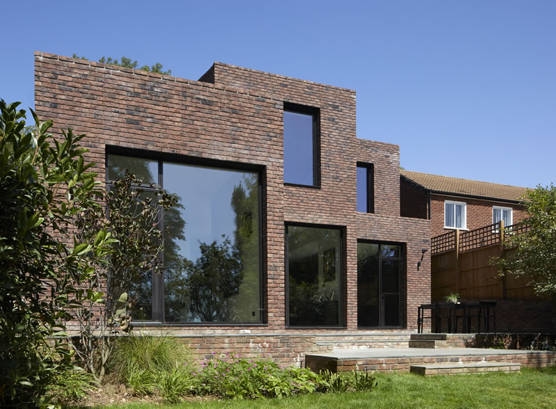 Mill Hill House in Mill Hill, North London, designed following Passivhaus principles