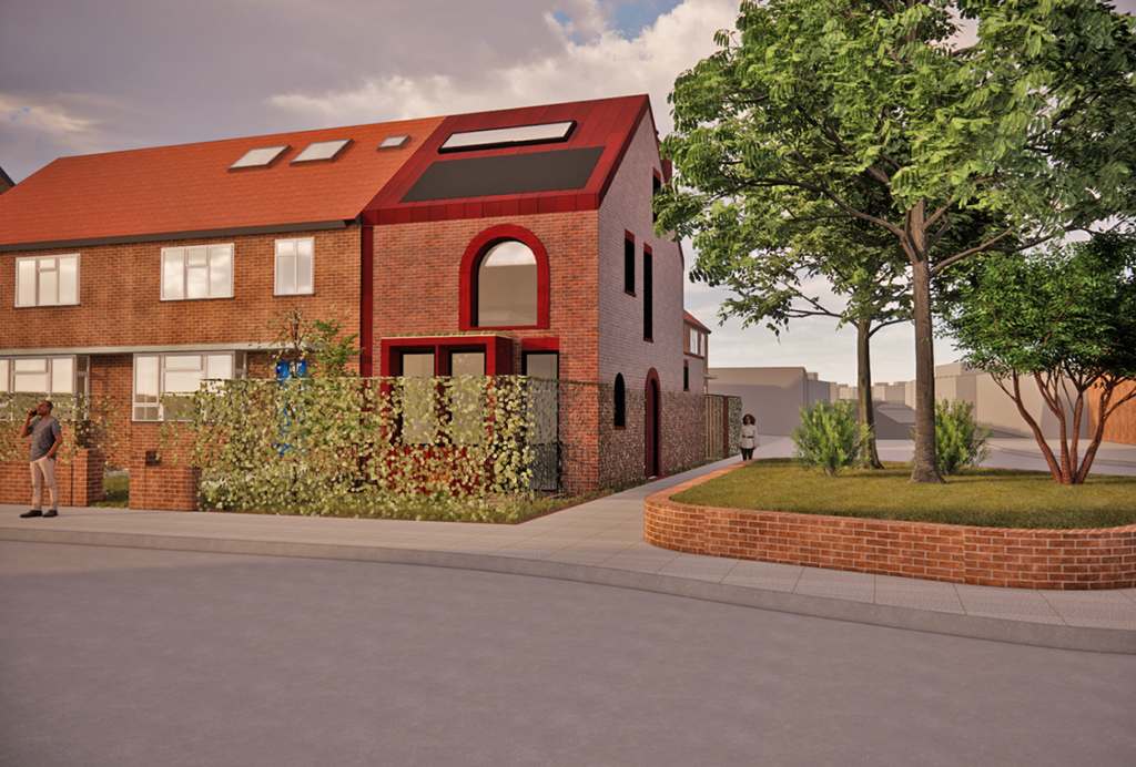 a CGI of Red Arch House in Kensal Rise, North West London