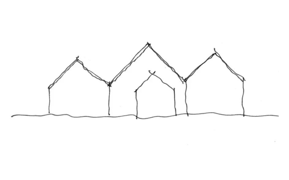 RISE-Design-Studio-Architects-Clogher-Forest-Village-Sustainable-Architecture-4DR-6-Sketch-Elevation