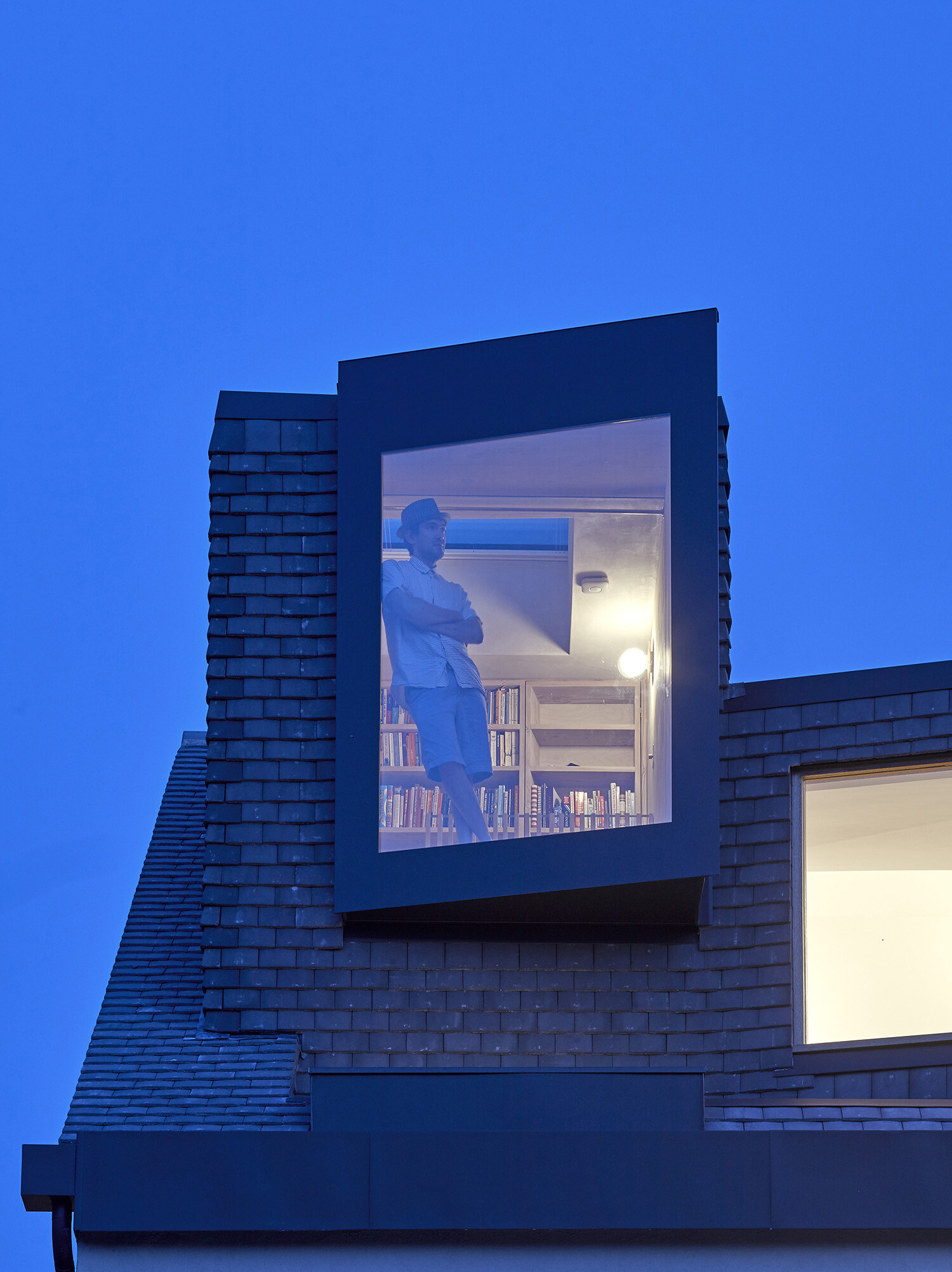 View from a high window at the top of a contemporary house in London