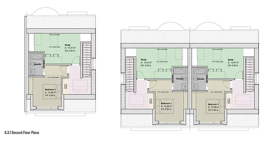 RISE-Design-Studio-Architects-Greenwich-Three-Houses-Backland-Development-Sustainable-Architecture-4DR-05-Second-Floor-Plan