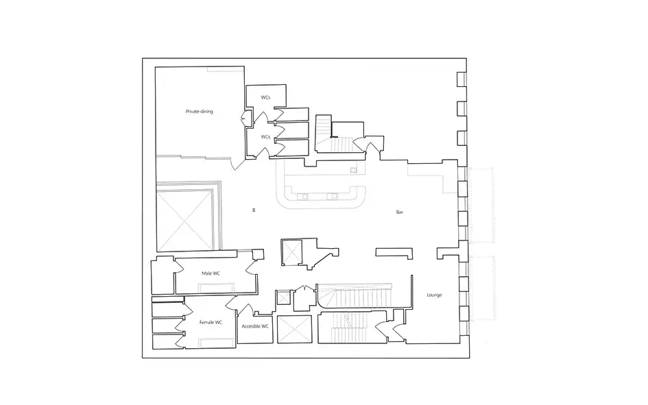 RISE-Design-Studio-Architects-Restaurant-Carousel-Two-Interiors-Fit-Out-DR3-First-Floor-Plan-Existing