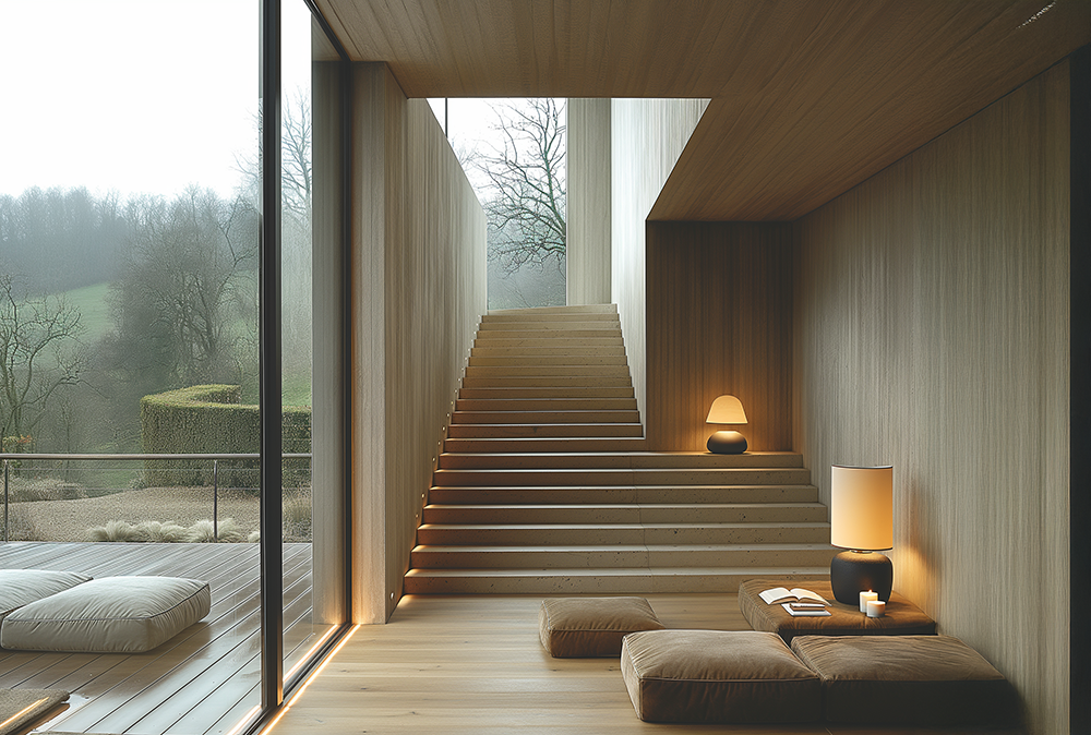 Entrance Hallway of Low Energy Home for house in Surrey, South East England