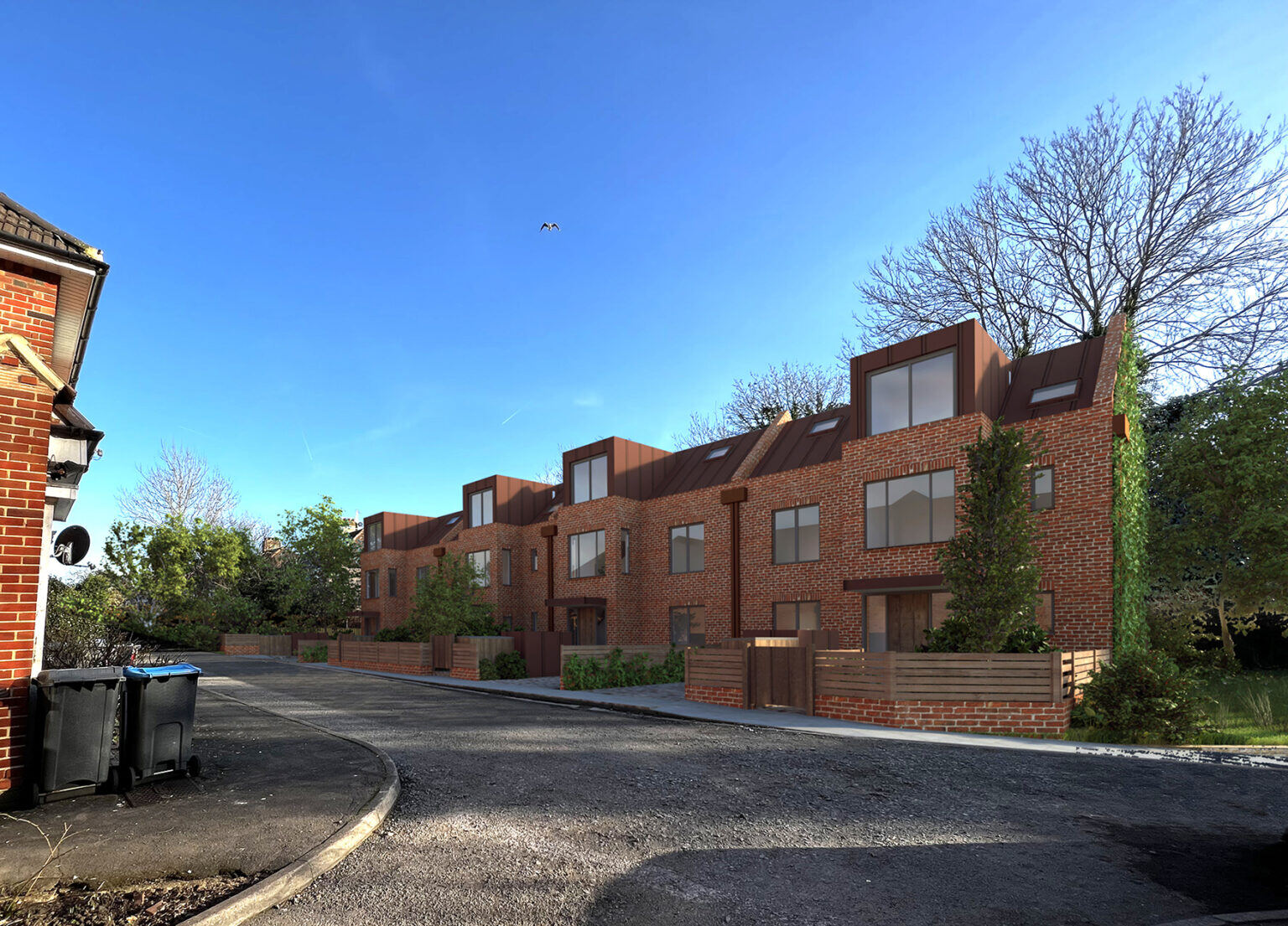 Four new mews houses designed to Passivhaus standards by RISE Design Studio