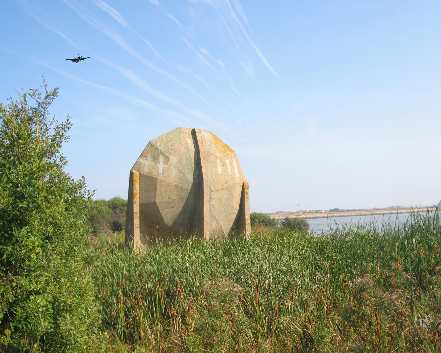 An image of a Sound Mirror in Dungeness, South East England